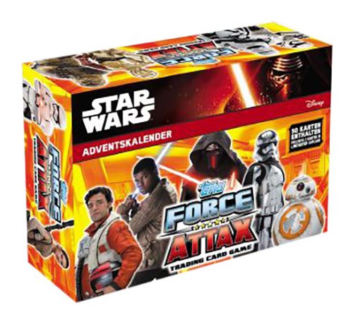 Topps d105363 – Calendario de Adviento Disney Star Wars Force Attax 2016, Multicolor