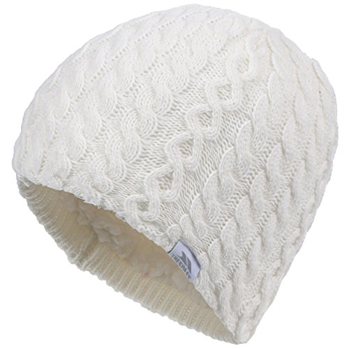 Trespass - Gorro de Punto Modelo Kendra para Mujer - Casual/Moderno (Talla Única) (Blanco)