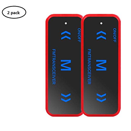 True-Ying - 2 Mini transceptores de Radio portátiles Walkie Talkie Ham de Dos vías UHF 400 – 480 MHz con Fuente de alimentación USB