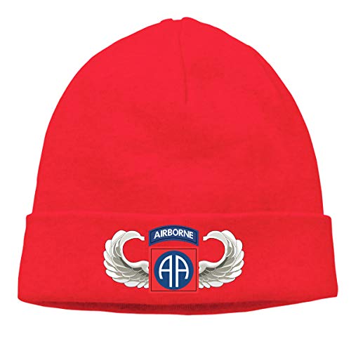 US Army 82nd Airborne Jump Wings Unisex Moda Otoño/Invierno Gorro Gorras de Cobertura Gorra Casual Sombrero Sombreros cálidos