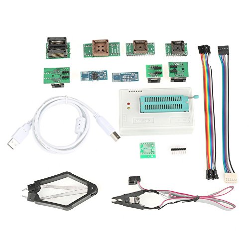 USB Universal Programador para TL866II Plus EEPROM FLASH 8051 AVR MCU GAL PIC con 10 Adaptador