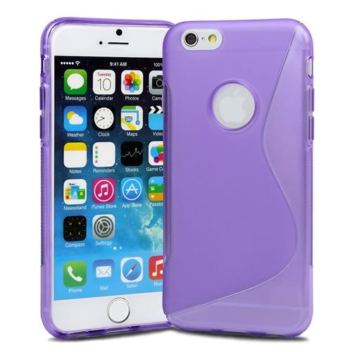 Vahalla Accesorios Funda para iPhone 6 / iPhone 6s Gel S Line Morada