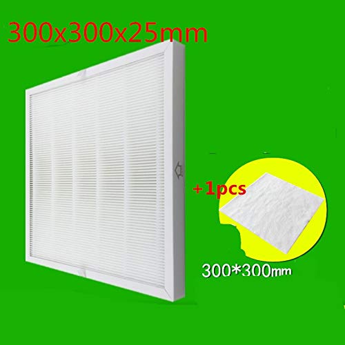 W-n-J-KT Filtro PM2.5 y Haze to Cleaning Home purificador de Aire Partes 1 Pieza Filtro Hepa 300 x 300 x 25 mm + 1 Pieza de algodón electrostático