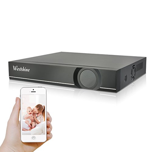 Westshine Grabadora de vídeo de Red de 16 Channel CCTV NVR Onvif P2P Escaneo rápido de códigos QR con Vista remota fácil Salida HDMI/VGA, el Disco Duro no está Incluido y no Hay WiFi Incorporado