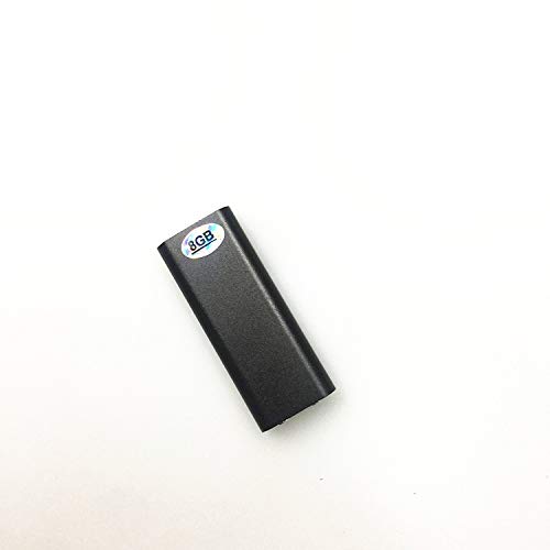 Wiiguda@USB Mini Grabador de sonido digital Grabadora de Voz Digital portátil, Grabadora de Voz y Grabadora de Audio, Grabadora de Voz USB Activacion Grabador de Voz Portátil de 8 GB con Micrófono.
