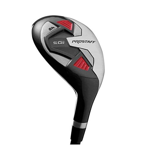 Wilson Golf Pro Staff SGI Híbrido 5, Palo de Golf para Hombre, Mano Dominante Derecha, Nivel Principiante y Avanzado, Grafito, Rojo, WGD151800