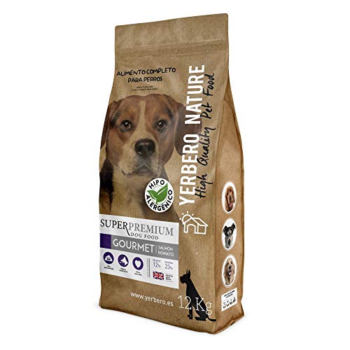 YERBERO Nature Gourmet salmón/boniato Comida Hipoalergénica para Perros 12kg