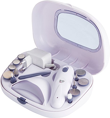 Jata SM110B Set de Manicura y Pedicura Completo sin Cable con Autonomía de más de 120 Minutos Recargable Incluye Secador de Uñas 2 Velocidades Estuche de Fácil Transporte con Accesorios