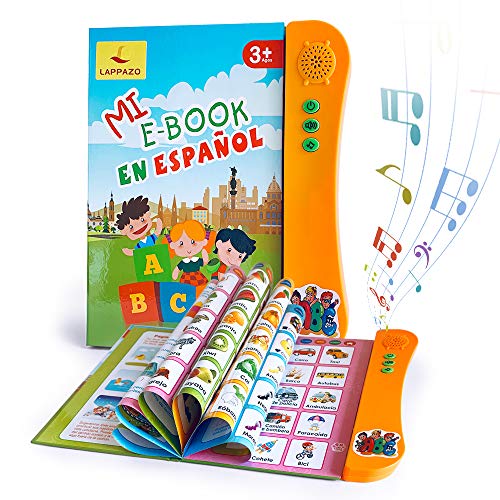 Libro Electrónico de Sonido en Español Juguetes de Aprendizaje para Bebés Niños Máquinas de Lectura para niños 1-5 Años Aprender Idioma con Juegos Juguete Educativo Infantil