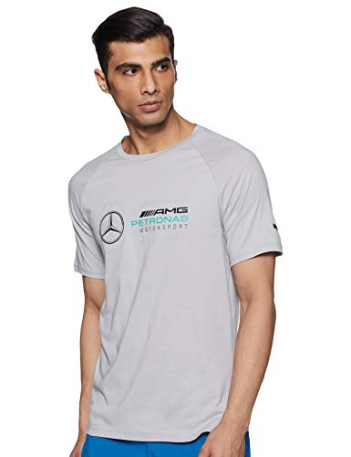 Mercedes AMG Petronas Mercedes Amg Logo tee, L Camiseta, Plateado (Silver Silver), Large para Hombre