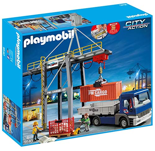 Playmobil 9540 City Action Grúa de Carga eléctrica con camión