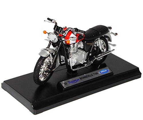 Welly 2002 Triumph Bonneville T100 1/18 Escala Diecast Modelo de la Motocicleta