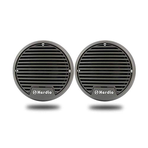 Herdio 3 Pulgadas 160 vatios Altavoces de Rango Completo a Prueba de Agua para Moto Marina Moto Barco