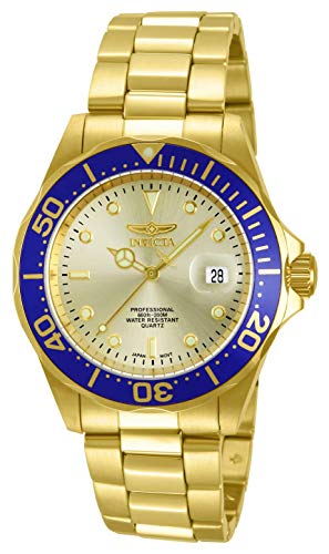 Invicta 14124 Pro Diver Reloj Unisex acero inoxidable Cuarzo Esfera oro