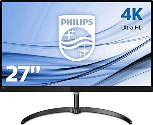 Philips 276E8VJSB, Monitor Uhd 4K (Resolución 3840 X 2160, Flickerfree, Lowblue Mode, 5Ms, IPS, Hdmi, Displayport), HDMI, 27 Pulgadas, Negro