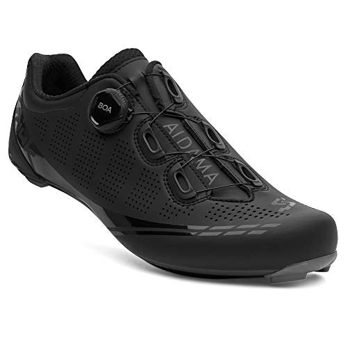 Spiuk Sportline Road C Zapatilla Carretera ALDAMA Carbono, Adultos Unisex, Negro Mate, T. 43