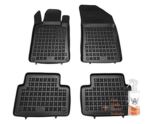 Alfombrillas de Goma Compatible con Peugeot 508 I, 508 RXH I (Hybrid) (2010-2018) + Limpiador de Plasticos (Regalo)