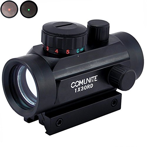 Comunite 1X 30 Rojo/ Verde Punto Visión Alcance Holograp Táctico con Picatinny Integral Montaje Cubierta