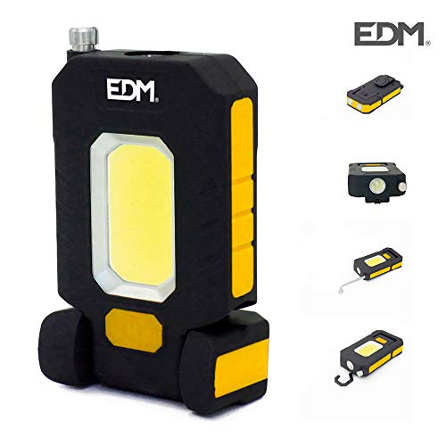 EDM GRUPO EDM Linterna LED XL 3W 300 Lumen, Amarillo, 0