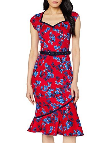 Joe Browns The Bop Floral Dress Vestido, Rojo (Red B), 34 (Talla del Fabricante: 6) para Mujer