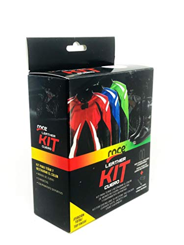 Roce Leather Kit | Tintas Roce | Color Amarillo Valentino | Tinta Reparadora para Monos de Motorista y Prendas de Cuero Estropeadas | Accesorios Motos