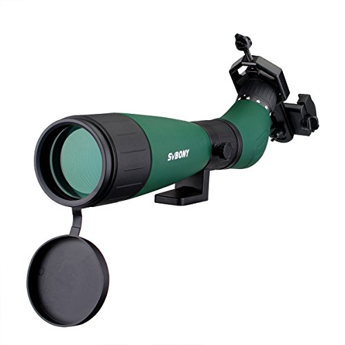 Svbony SV18 Telescopio Terrestre 20-60x60mm Telescopio Monocular Portátil para Observación de Aves Tiro al Blanco Paisaje Silvestre Viendo Tiro con Arco Excursionismo con Adaptador para Teléfono