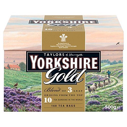 Taylors of Harrogate Yorkshire Te negro Gold 160 bolsas - 1 unidad