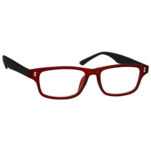 Uv Reader Goma Rojo Negro Corto De Vista Gafas Distancia Para Miopía Hombres Mujeres Uvmr033 -1,00 50 g