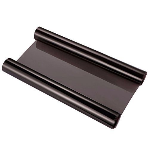 Vinilo para Faros WINOMO Film Faro de Coche Adhesivo Coche Antiniebla 120 x 30cm (Negro Claro)