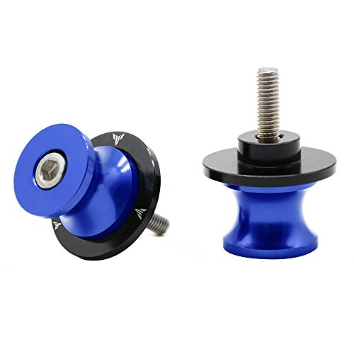 2 pcs M6 Motorcycle tilting aluminum CNC Slider Spools motorcycle bolts accessories Arms Para Yamaha MT01 MT-01 MT03 MT-03 MT-125 MT09 MT-09 MT10 MT-10 Azul