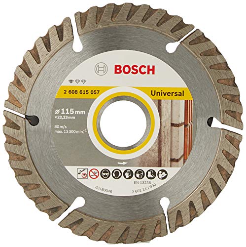 Bosch 2608602191 - Disco tronzador de diamante universal (115 x 22,23 x 1,6 x 10 mm)