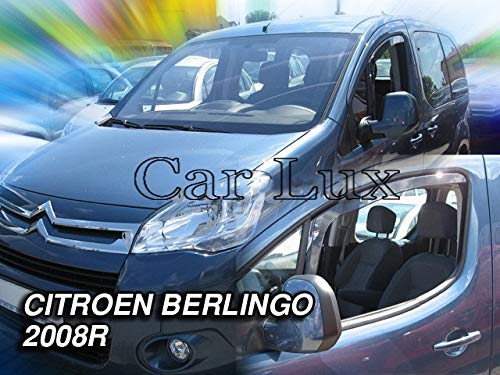 Car Lux AR03335 - Derivabrisas Deflectores de Viento Delanteros para Berlingo Desde 2008-