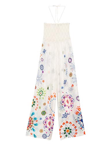 Desigual Pant_Fiji Pareo, Blanco (Blanco 1000), L para Mujer