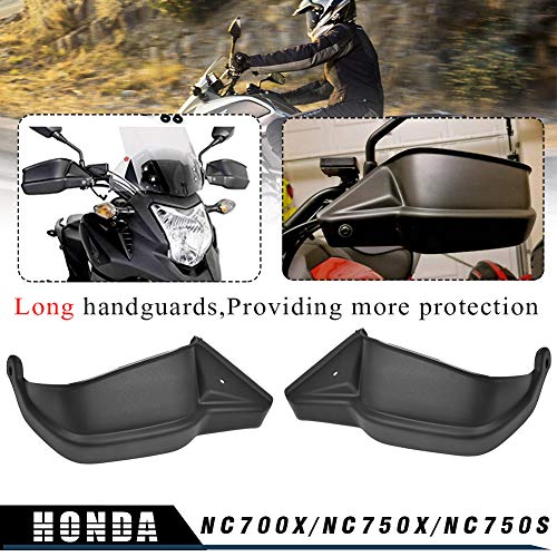 LoraBaber Protectores de la mano Protector de la protección de la mano Protector de la protección de la mano Negro para Honda NC700X NC750X NC750S 2012 2013 2014 2015 2016 2017 2018 2019