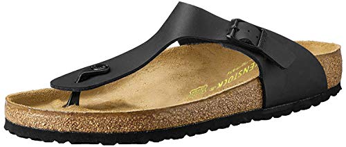 Birkenstock Gizeh Birko-Flor, Chanclas para Mujer, Negro (Noir), 37 EU