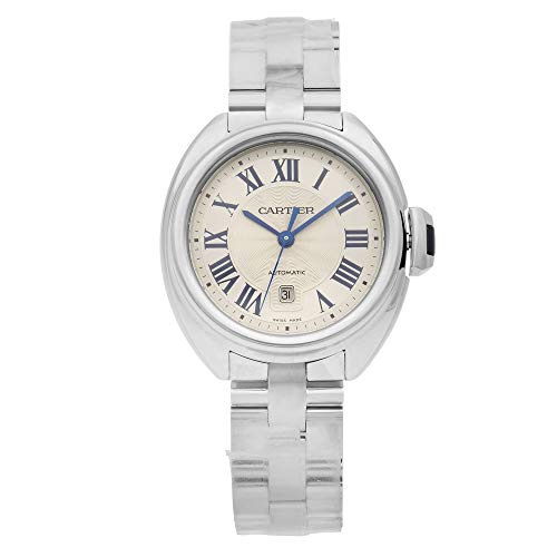 CARTIER RELOJ DE MUJER AUTOMÁTICO 31MM CORREA DE ACERO DIAL PLATA WSCL0005