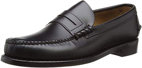 Sebago Classic Dan, Náuticos para Hombre, Negro 902, 43 EU