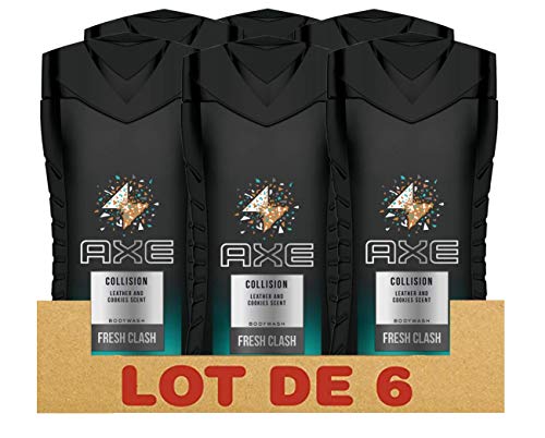 Axe  Collision - Gel de Ducha para hombres, Pack 6 x 250 ml