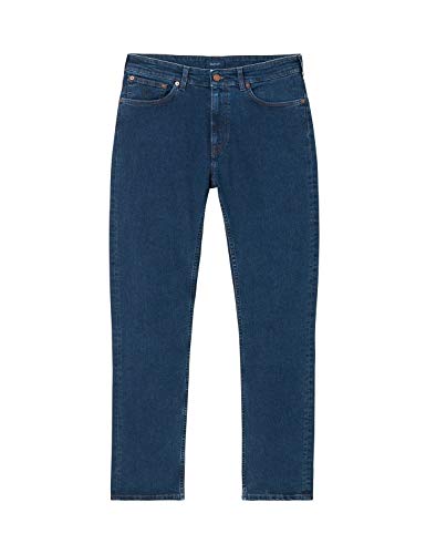 Gant - Pantalones vaqueros elásticos de algodón para hombre (11 onzas), color azul