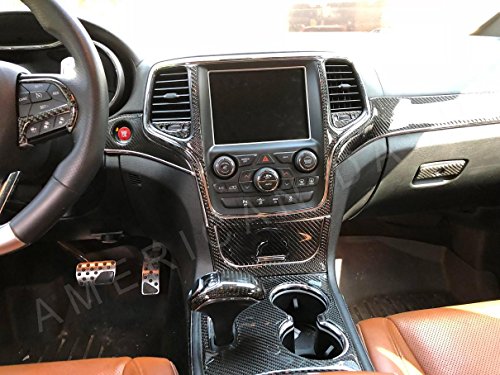 JEP_GRAND_CHEROKEE_2016-2018/RCF Jeep Grand Cherokee Laredo Limited Srt8 Interior de la Fibra de Carbono Real Dash Juego de Acabados Set 2014 2015 2016