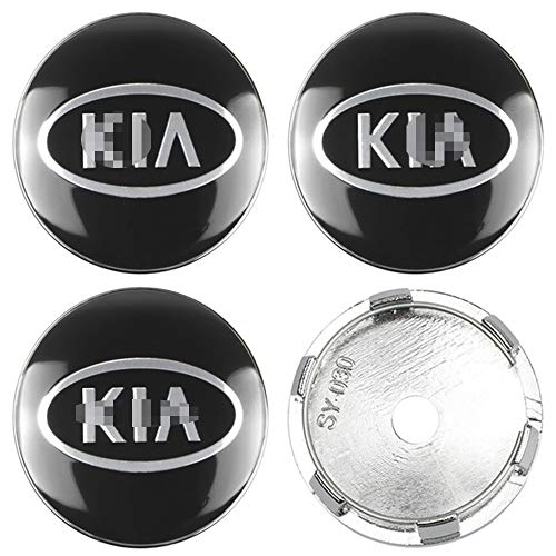 ZGYAQOO 4 Piezas De Tapas De Centro De Cubo De Rueda, Emblema De Tapas De Centro De Llanta De 60mm, para KIA Rio ceed sportage Sorento k2 k3 k4 k5, Pegatina De Accesorios De DiseñO De AutomóViles