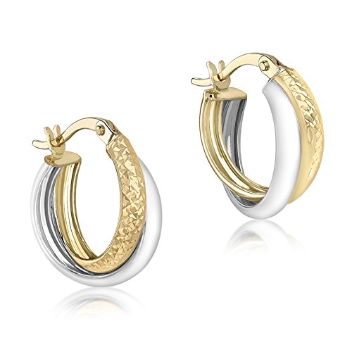 Carissima Gold Pendientes de mujer con oro bicolor 9 K (375)