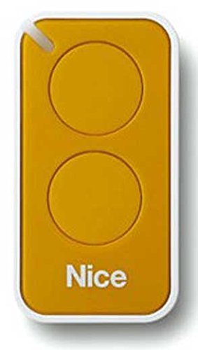 Nice Era-Inti Télécommande pour portail originale 2 touches 433,92 MHz à code aléatoire pour remplacer les télécommandes Nice Very VR ONE, ON1, ON2 ainsi que FLOR, FLO2R-S et FLO1R-S