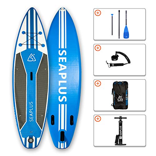 Paddle Surf Hinchable Tabla Stand Up Paddle Board Rígida Doble Capa con Accesorios de Remo de Carbono/Inflador/Leash/Mochila, Carga hasta 140 Kg, Legend 10’6”*32”*6”