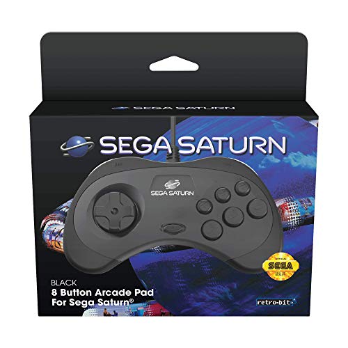 Retro-Bit Official SEGA Saturn Control Pad [Importación inglesa]