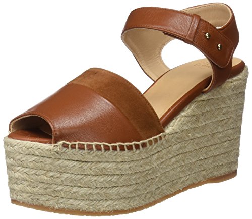 Castañer Enea Ss18025, Sandalias con Plataforma para Mujer, Marrón (Cuero 2003), 38 EU