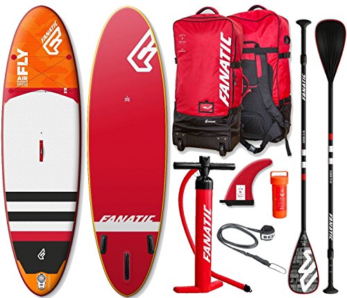 Fanatic Fly Air Premium 10.8 Hinchable SUP WINDSURF TABLA SURF de Remo Set Completo