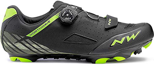 Northwave Origin Plus Bicycle Shoe Negro/Verde, Tamaño:gr. 44