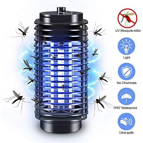 PECHTY Lámpara Antimosquitos Electrico,UV Lámpara Anti Mosquitos Interior, Luz UV Repelente de Mosquitos Lámpara de Mosquitos para la Cocina la Sala de Estar el Cuarto de los Niños (M)