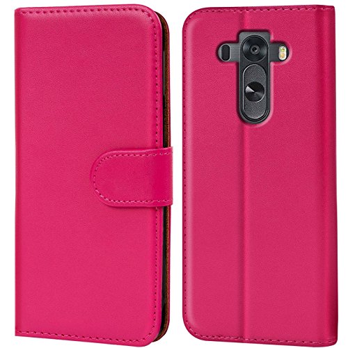 Verco Funda para LG G3, Telefono Movil Case Compatible con LG G3 Libro Protectora Carcasa, Rosa